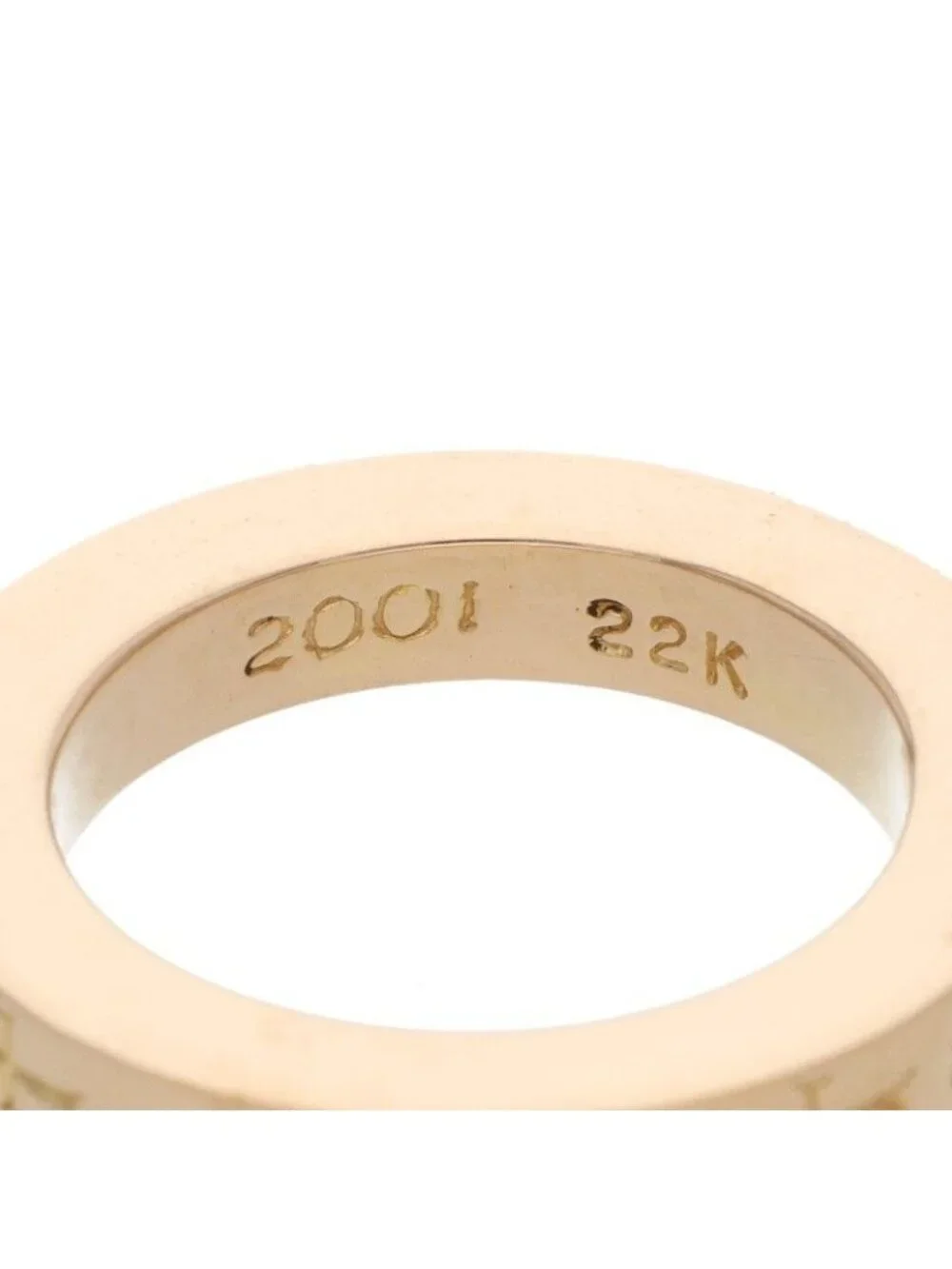 Chrome Hearts 22k Spacer Fckyou Gold Ring